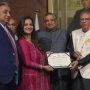 President awards certificate to Dr Dur e Naz for treating thalassemia patients