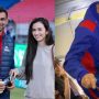 Shoaib Malik and Sana Javed gets warm welcome by airline