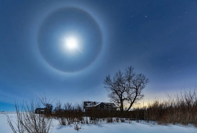 Moon Halos: Optical Illusion or Ophthalmic Warning?