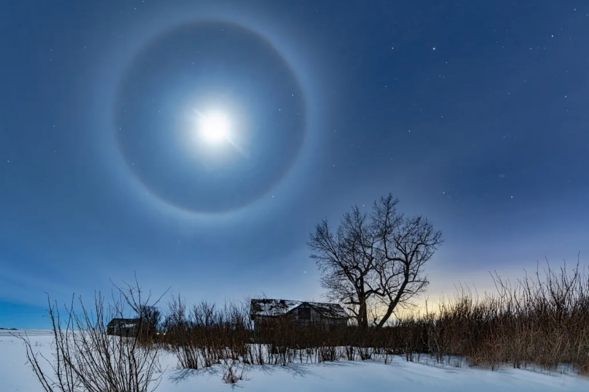 Moon Halos: Optical Illusion or Ophthalmic Warning?