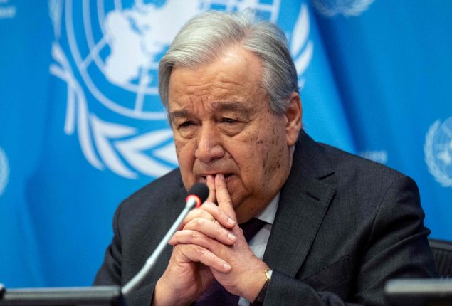 UN chief urges Pakistanis to resolve all post-election issues through set legal mechanisms