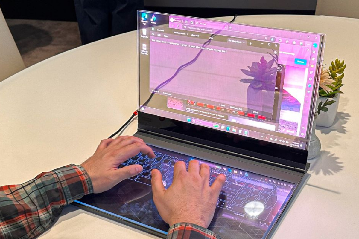 Lenovo Introduces World’s First See-Through Laptop at MWC