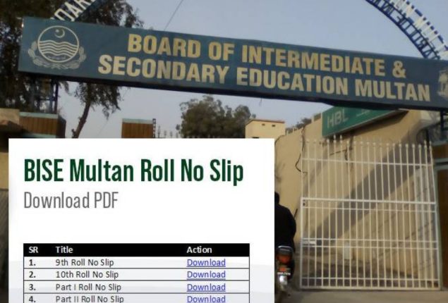 BISE Multan 10th Grade Exam 2024