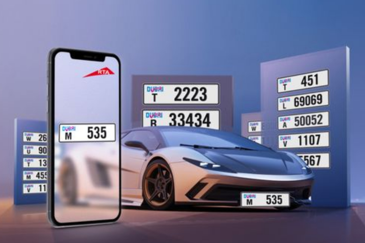 Dubai RTA number plates