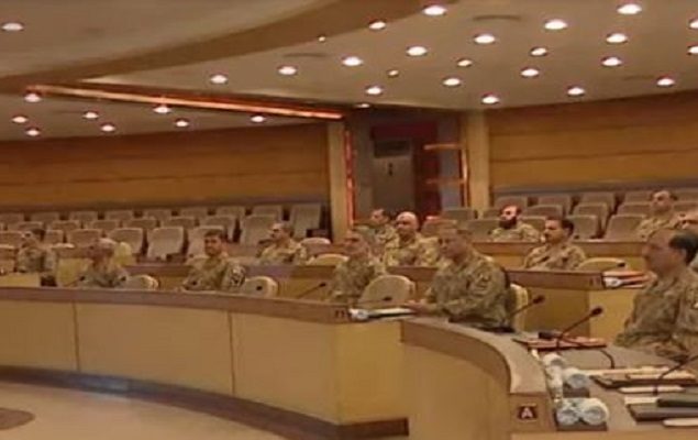 Army top brass expresses satisfaction about smooth transition of power in Centre, provinces