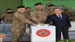 Gen Asim Munir visits HIT Taxila to attend launching Haider Tank