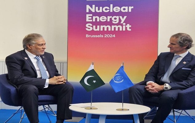 FM Dar, DG IAEA discuss issues related to nuclear energy