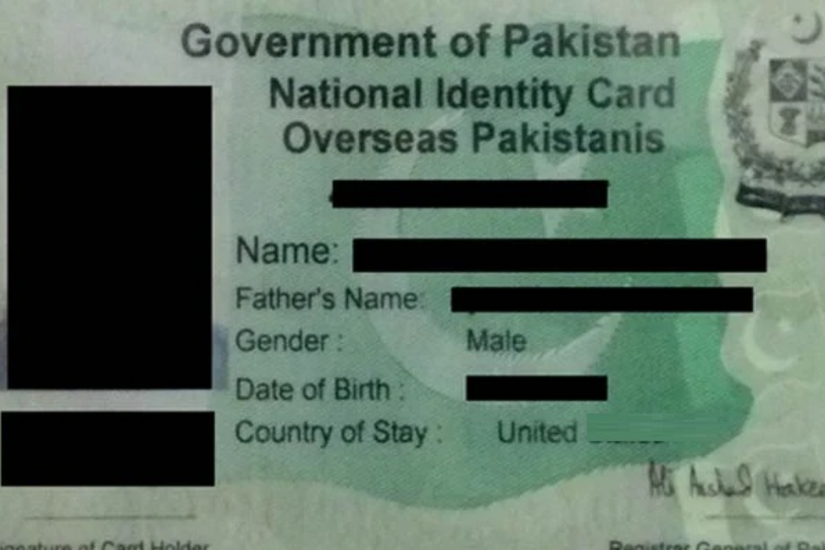 Pakistani NICOP application