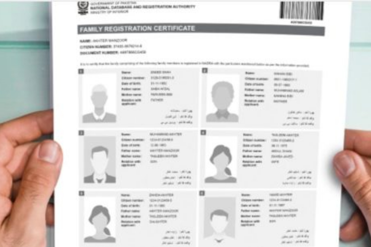 NADRA FRC fees in Pakistan