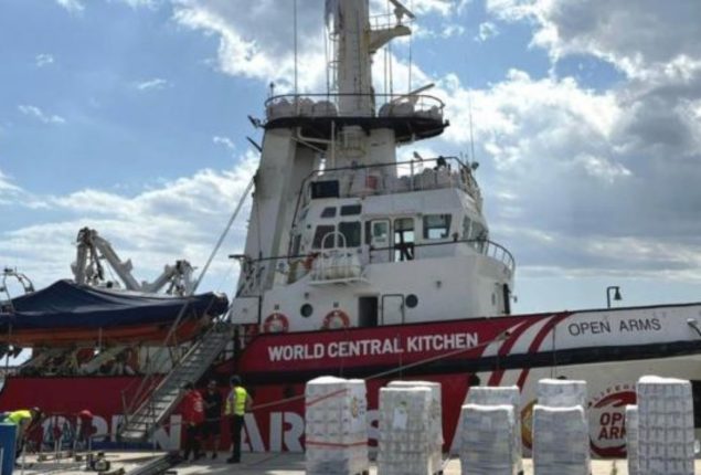 US Military ship heading towards Gaza for port construction initiative