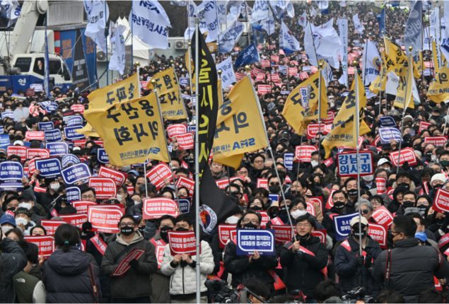 South Korea initiates process to suspend licenses of 4,900 striking doctors