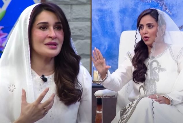 Why were Shaista Lodhi and Nadia Khan fighting each other in a live show?