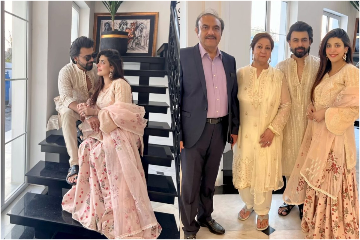 Urwa Hocane and Farhan Saeed share moments from daughter's Aqiqa ceremony