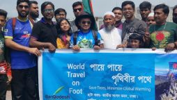 Bangladeshi hiker sets out on world tour while fasting