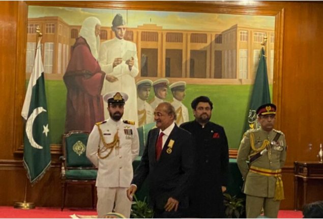 Prof Nadeem Qamar honored with Tamgha e Imtiaz