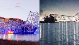 Baltimore Bridge collapses after ship accidently hit by bridge