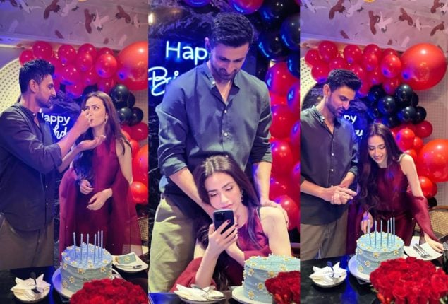 Shoaib Malik creates romantic ambience to celebrate Sana Javed’s birthday