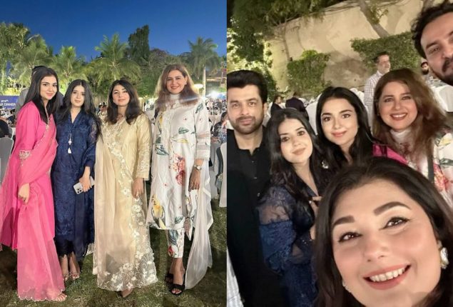 Tuba Anwar, Javeria Saud, and others seen at an Iftar dinner