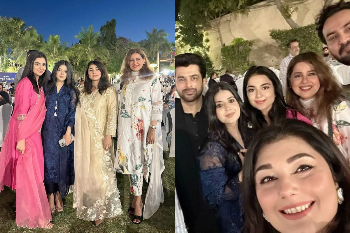 Tuba Anwar, Javeria Saud, and others seen at an Iftar dinner