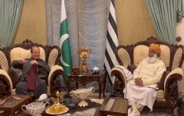 Nawaz assures Fazl of addressing concerns about poll results  