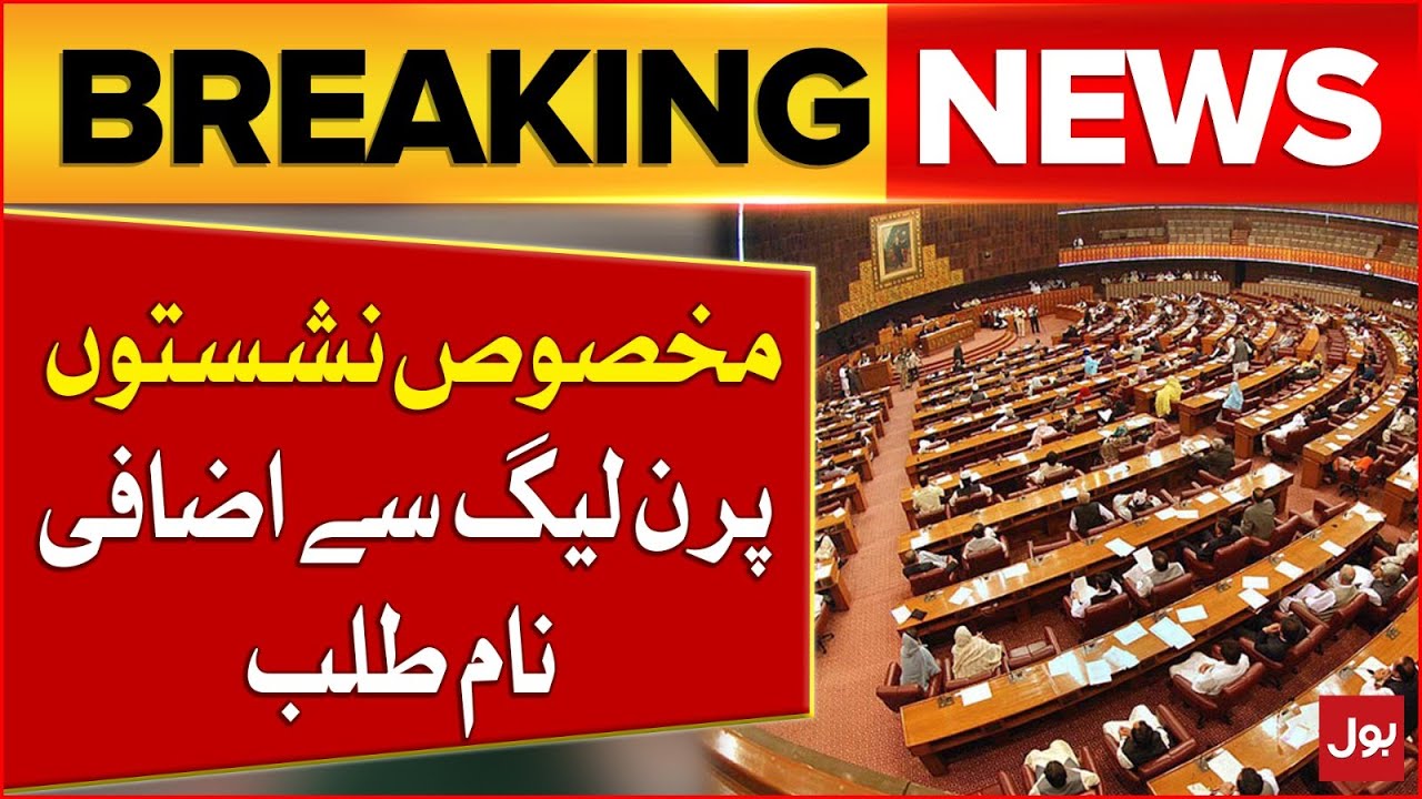 National Assembly Reserved Seats PMLN Latest Updates Breaking News