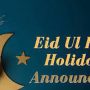 Eidul Fitr 2024: Govt announces holiday from April 10 to 13