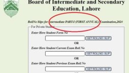 BISE Lahore Roll Number Slips 2024