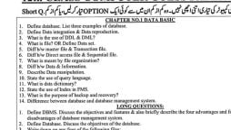 Punjab Boards 2024: Intermediate Part 2 Computer Science Guess Papers