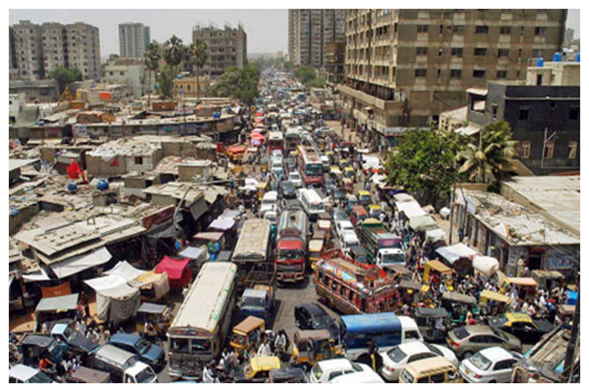 Karachi faces heavy traffic jam again