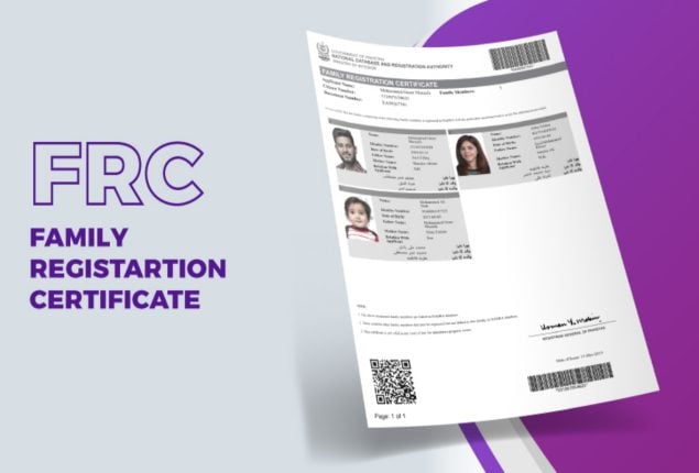 Family Registration Certificate (FRC) by Marriage Fee - April 2024