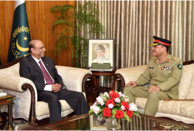 COAS Asim Munir meets with President Zardari