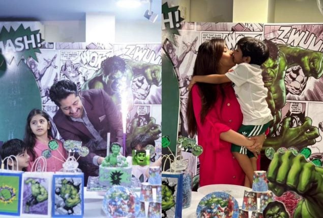 Imran Ashraf and Kiran Ashfaque host birthday celebration for their son