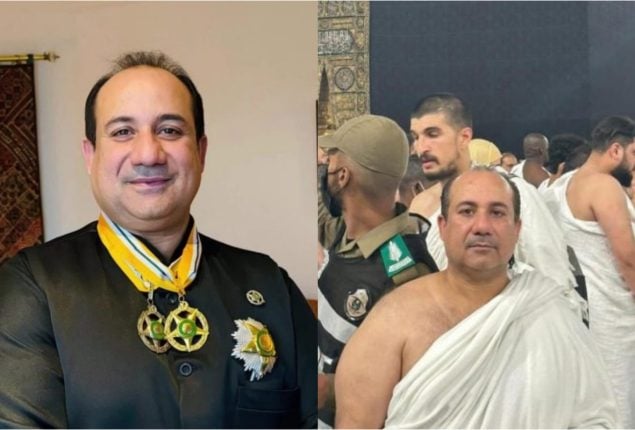 Netizen reacts on Rahat Fateh Ali Khan’s Umrah journey photos