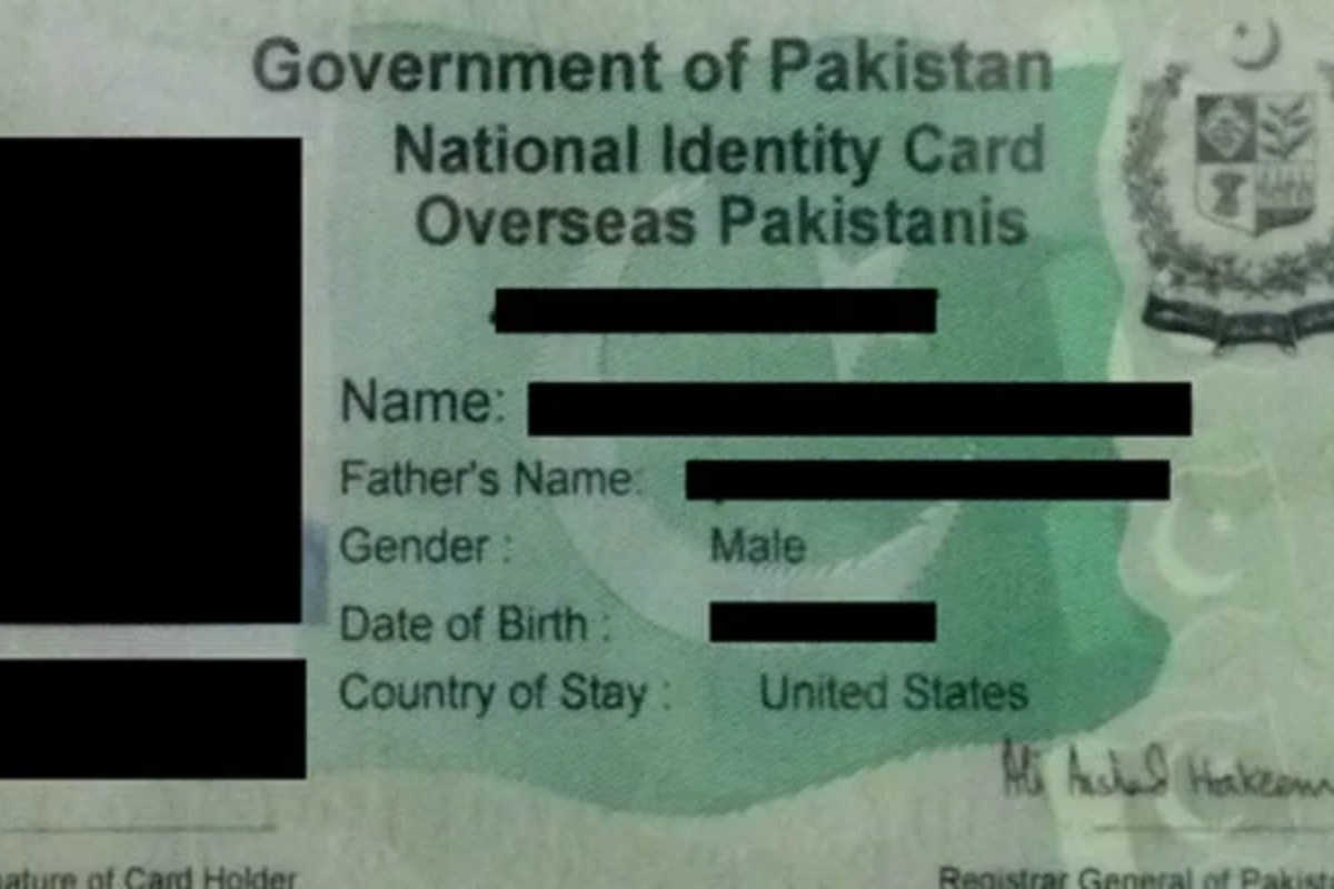 Nadra NICOP fee for Saudi Arabia in Pakistan