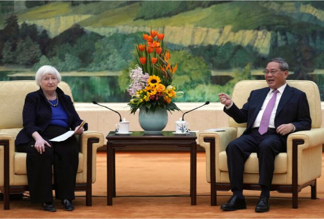 Premier Li urges respect between US and China in talks with Yellen
