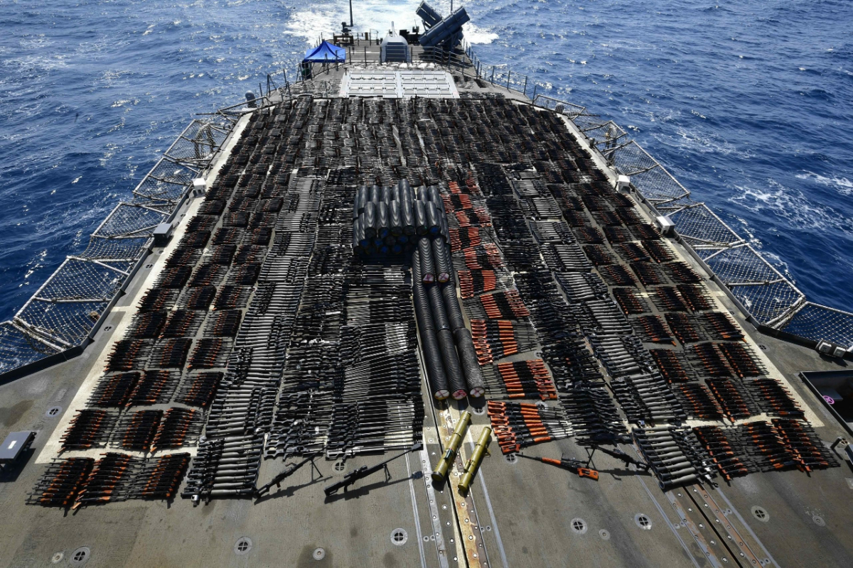 US sends seized Iranian weapons and ammo to Ukraine