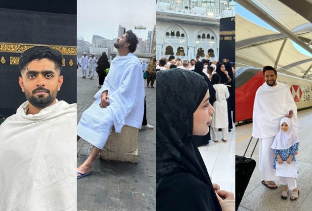 Prominent Pakistani Celebrities embark on Umrah journey during Ramadan 2024