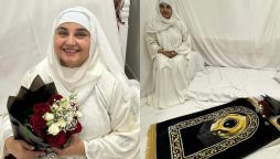 Javeria Saud shared posts pictures of her Aitkaf
