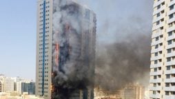 Sharjah massive fire blaze erupts, residents report thick smoke