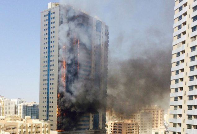 Sharjah massive fire blaze erupts, residents report thick smoke