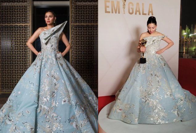 Mahira Khan receives award at EMIGALA ceremony in Dubai