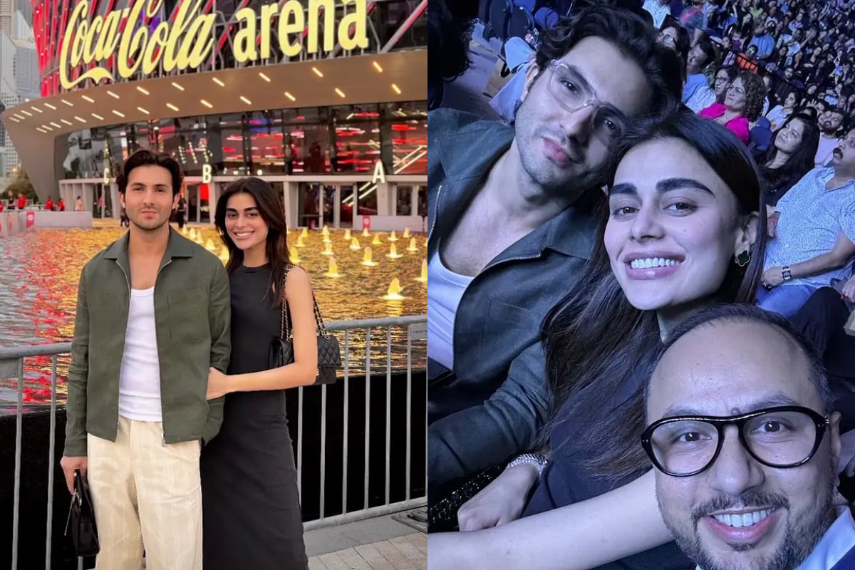 Sadaf Kanwal and Shahroz Sabzwari spotted at Arijit Singh's concert