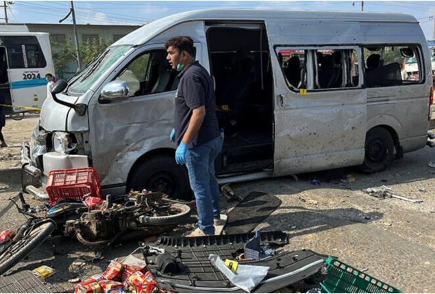 Two terrorists killed in attack on foreign nationals convoy in Karachi  