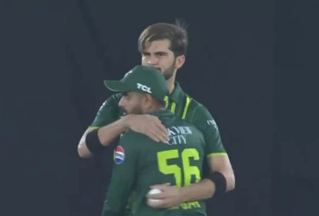 WATCH: Babar Azam hugs Shaheen Afridi during first T20I