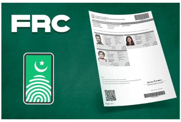 NADRA (FRC) Fees Update in Pakistan for April 2024