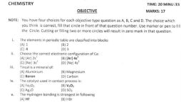 FSC part 2 chemistry guess papers 2024