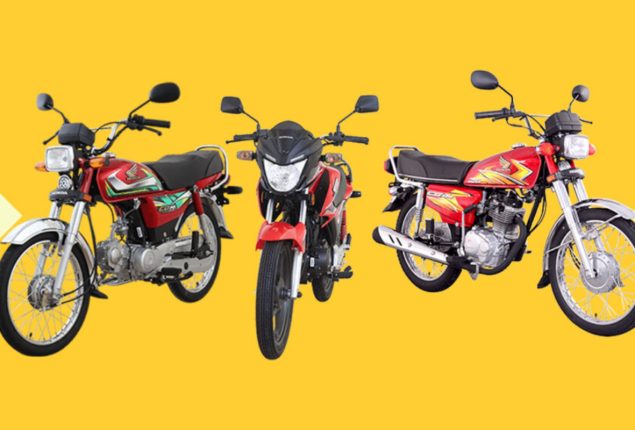 Honda CD 70, CG 125, and Pridor Installment Plans in Pakistan