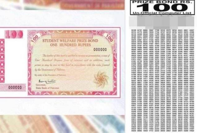 Rs100 prize bond winner list