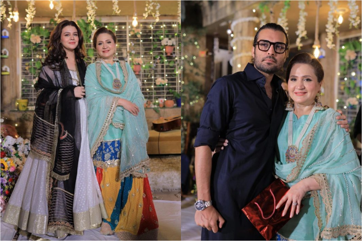Zara Noor Abbas HD pictures from her daughter’s birth celebrations