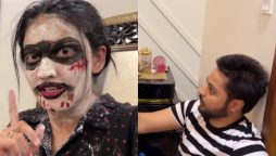 Iqra Kanwal faces criticism for doing horror prank on husband